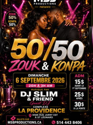 50 / 50 Zouk & Konpa